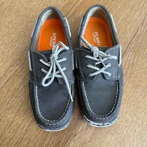 Sperry Billfish Gray Boat Shoes big boys 4